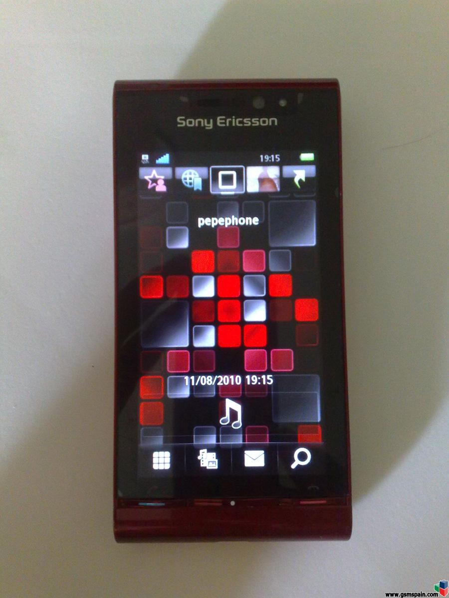 [VENDO] Sony Ericsson SATIO rojo LIBRE de origen + REGALOS