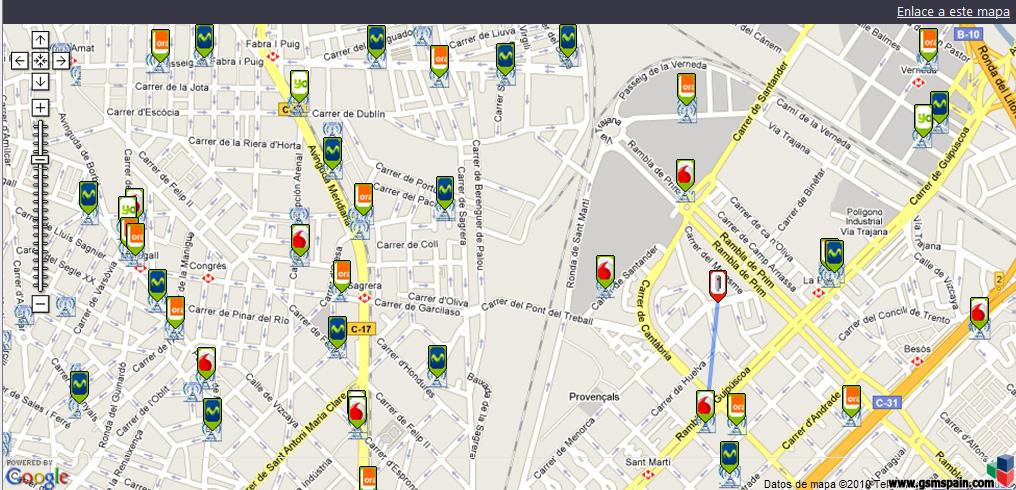 Mapa cobertura propia Yoigo