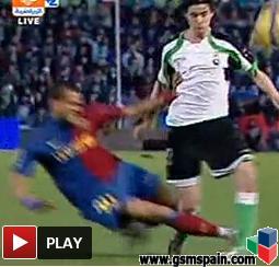 Secuencia de Imagenes Lesion Messi, Fue a por el baln o directamente a por Messi?