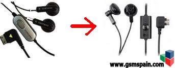 [Cambio] cascos auriculares modelo SAMSUNG por cascos LG.