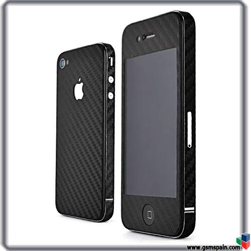 [VENDO] ----- LAMINAS FIBRA DE CARBONO PARA IPHONE 4 !!! Rebajadas !!!  TU IPHONE 4 EN BLANCO