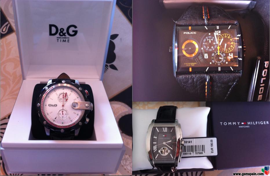 [VENDO] Relojes D&G, Tommy Hilfiger, Police