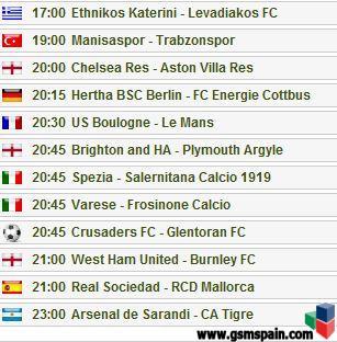 Partidos del dia