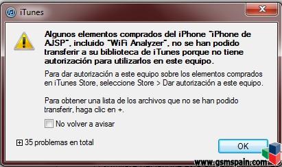 [PROBLEMA] Transferir comprar Itunes