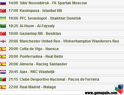 Partidos del dia