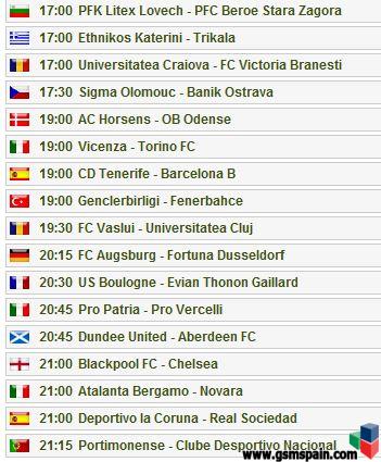 Partidos del dia