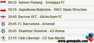 Partidos del dia
