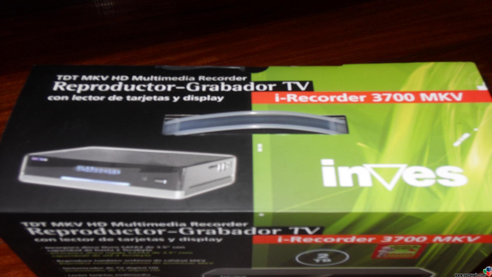 VENDO] Disco duro Inves I-Recorder 3700 multimedia grabador de 2
