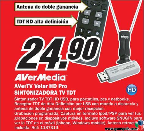 Consulta: ¿Que os parece este sintonizador TDT USB para PC?