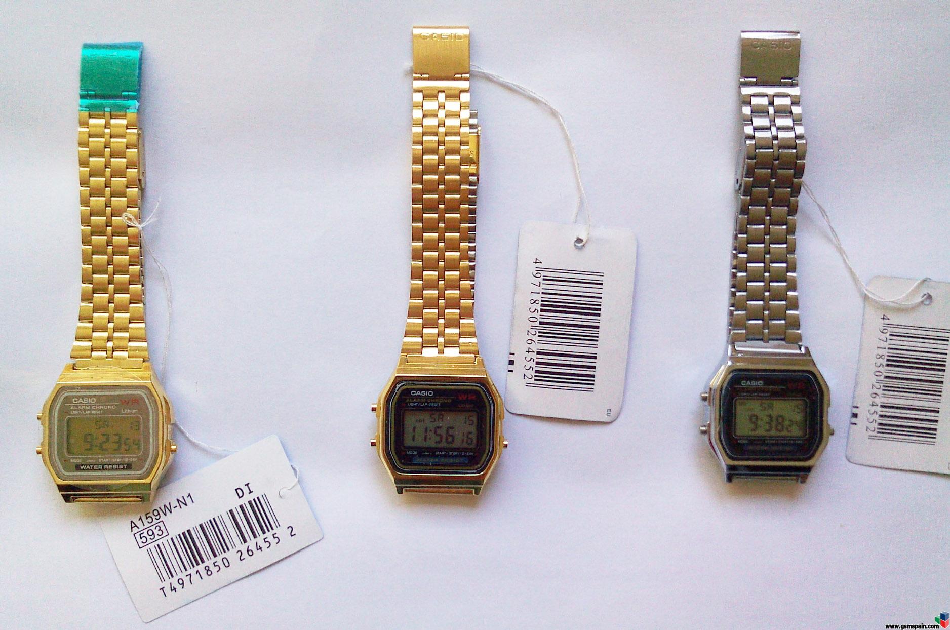 [VENDO] [LIQUIDACIN]_Relojes Casio A159W _ [ 10 Plateado] _ [12 Dorado] STOCK EN ESPAA