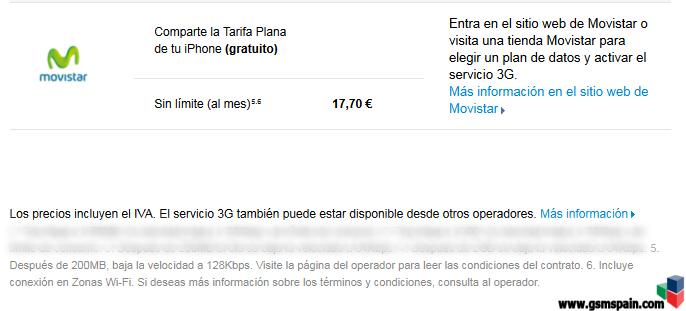 Engaa Apple sobre las tarifas de Movistar para el IPAD2 ?