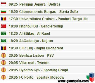 Partidos del dia