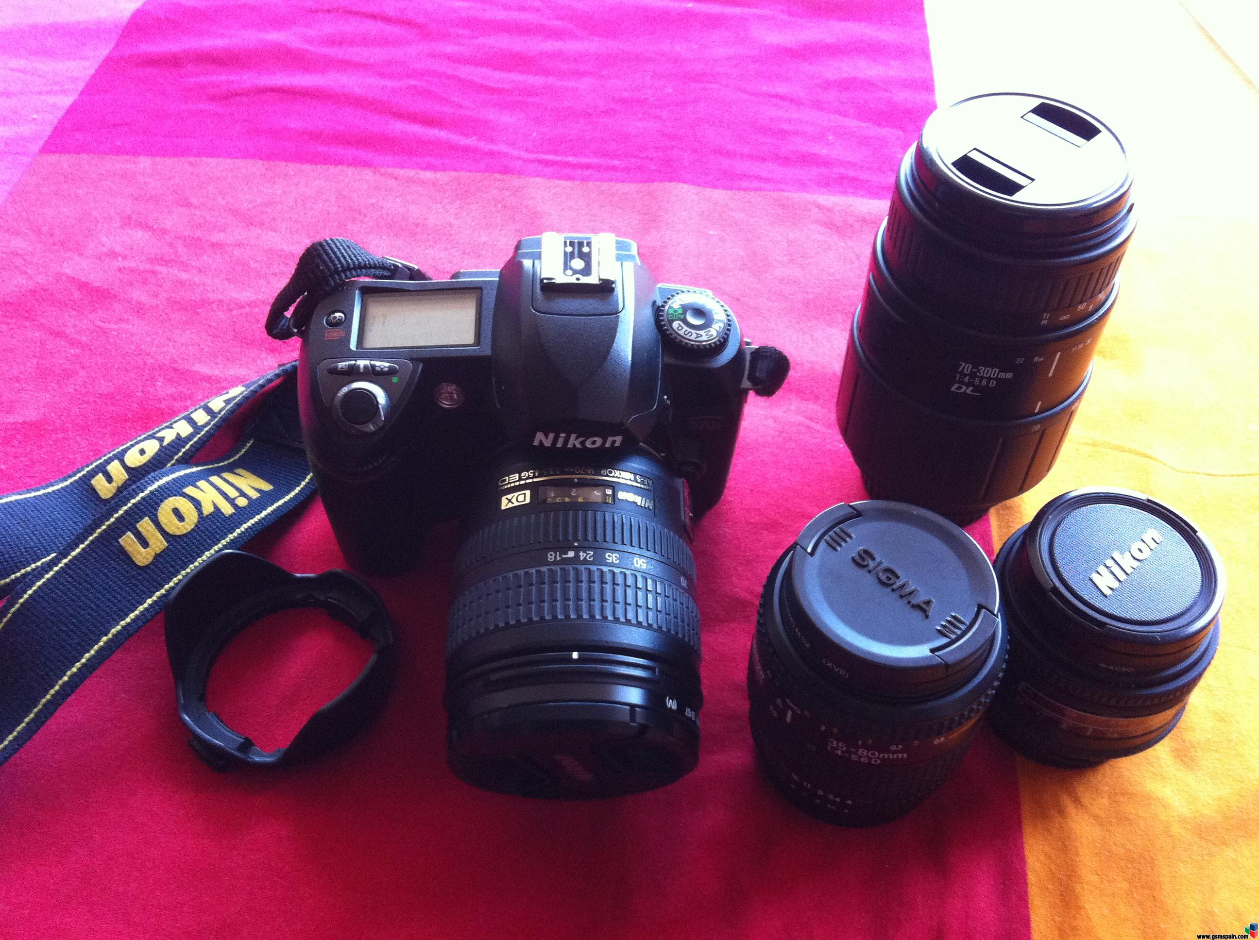 [VENDO] Camara Nikon D70s y varios objetivos