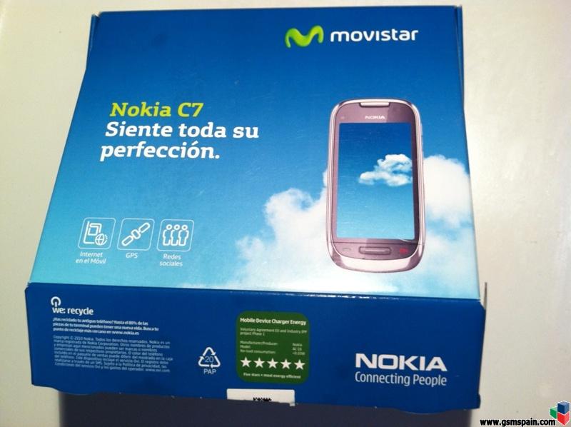 Nokia C7 movistar, usado 1 mes, perfecto estado.