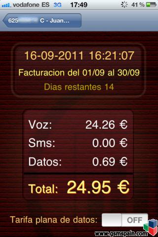 Nueva App para usuarios de iPhone y Vodafone ES - Consulta automtica de miVodafone