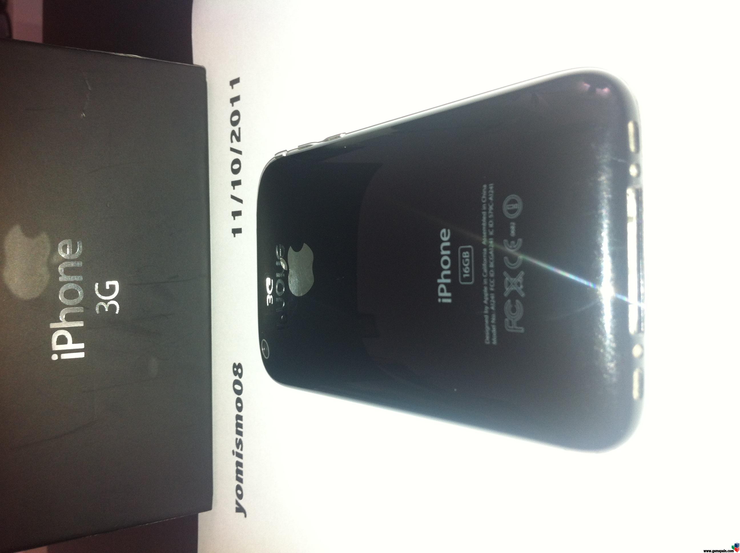 [vendo] --iphone 3g 16gb Negro Libre Por Imei--