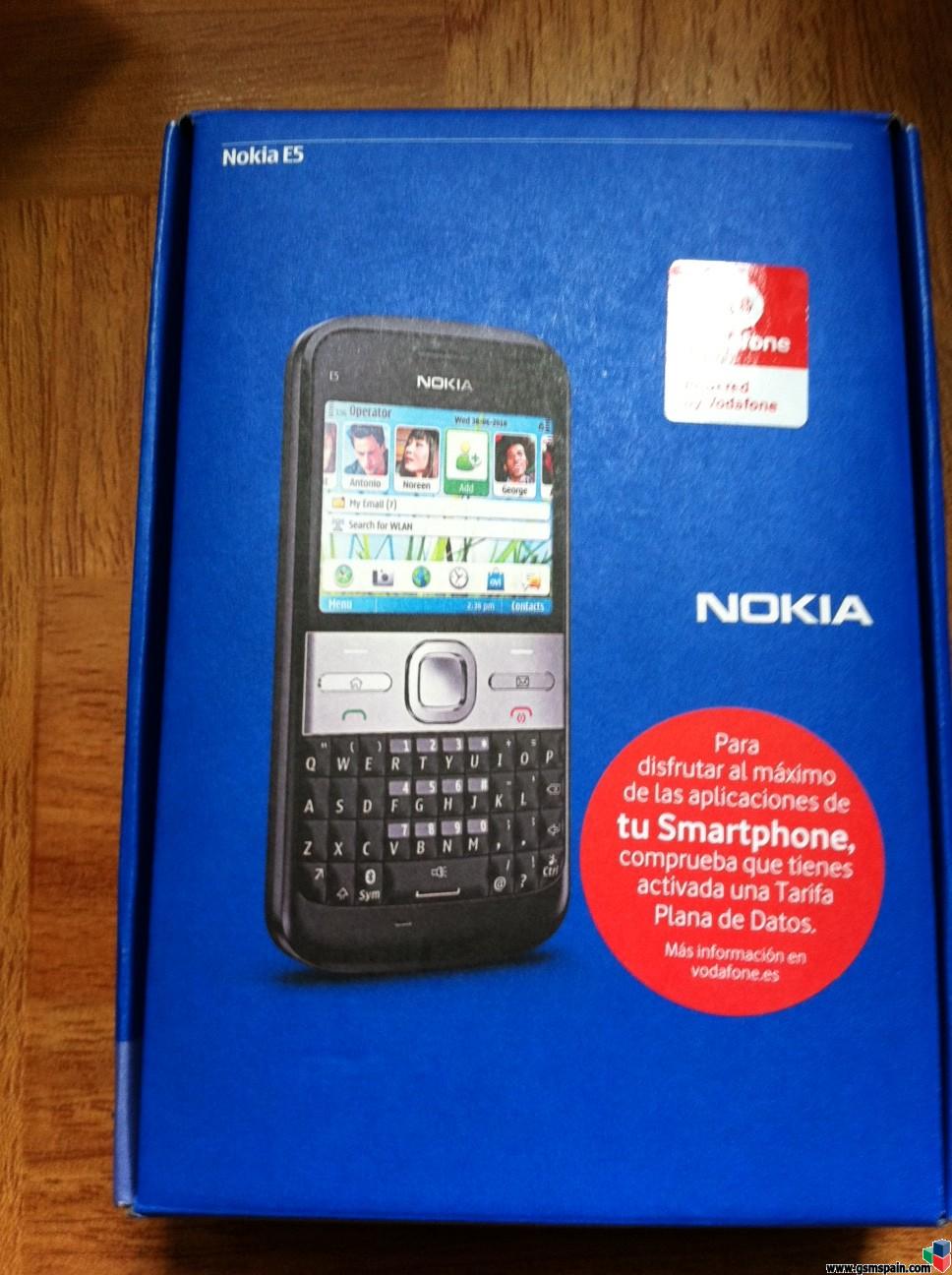 [VENDO] Nokia e5 Vodafone,nuevo,sin estrenar,nunca se ha encendido.GPS,WIFI,5mpx.130 G.I.