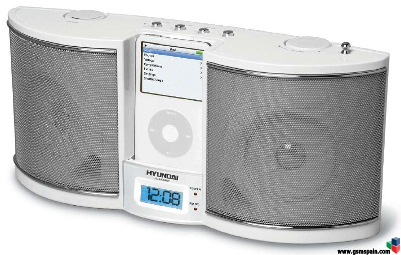 [VENDO] Altavoces con Radio Despertador para iPod Hyundai HMR-KBB1IP