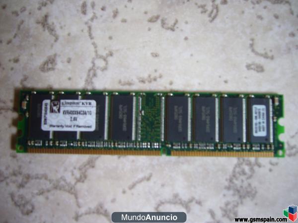 [VENDO] O Cambio RAM ddr 1GB 400 Kingston para sobremesa x 1gb ddr 333mhz portatil(