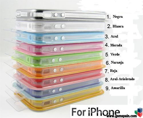 [VENDO] Bumpers Transparente/Varios Colores para Iphone 4S e Iphone 4. Gran calidad.