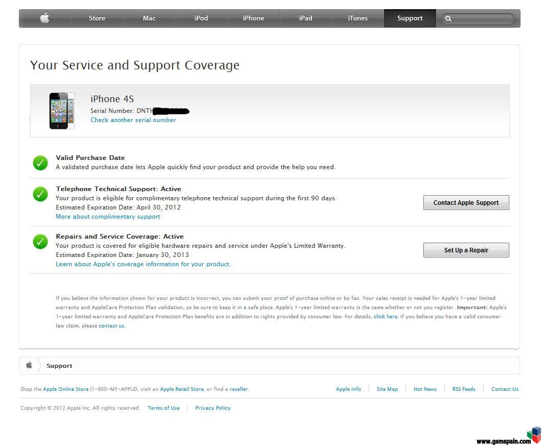 [vendo] Iphone 4s 16gb Orange Negro Garantia Apple Por 389,95 G.i