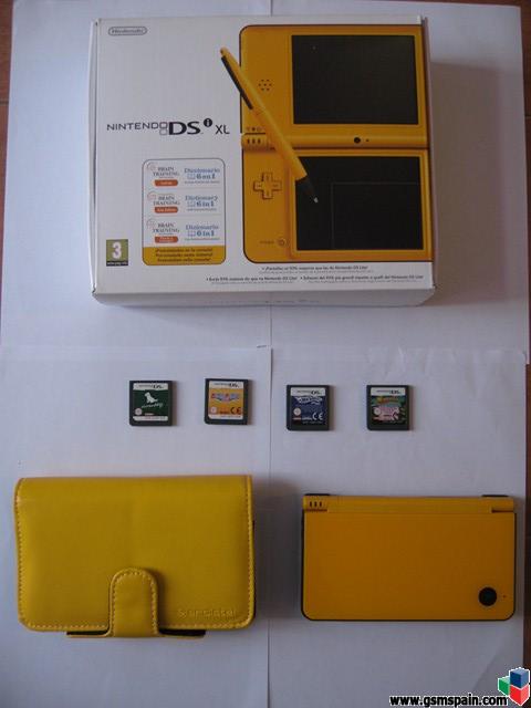 [VENDO] Nintendo Dsi Xl amarilla + 4 juegos + funda