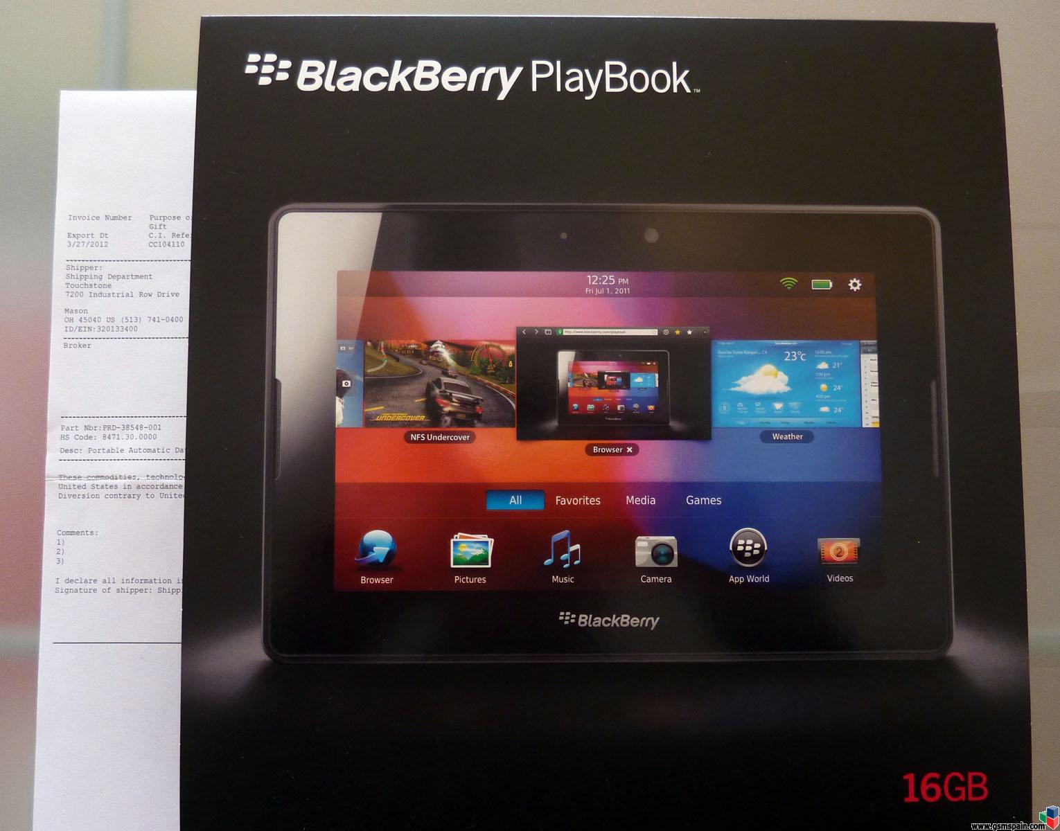 [VENDO] [TABLET] BlackBerry PlayBook 16Gb WiFi Nueva