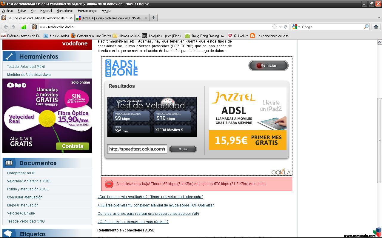 [AYUDA] Algn problema con las DNS de Yoigo?no abre nada en navegadores web..