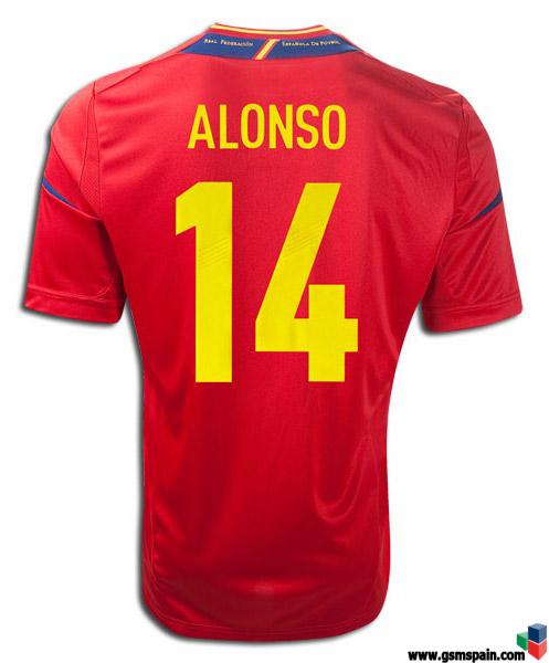 [VENDO] << Camiseta Espaa Euro 2012 "Alonso" Talla L >>