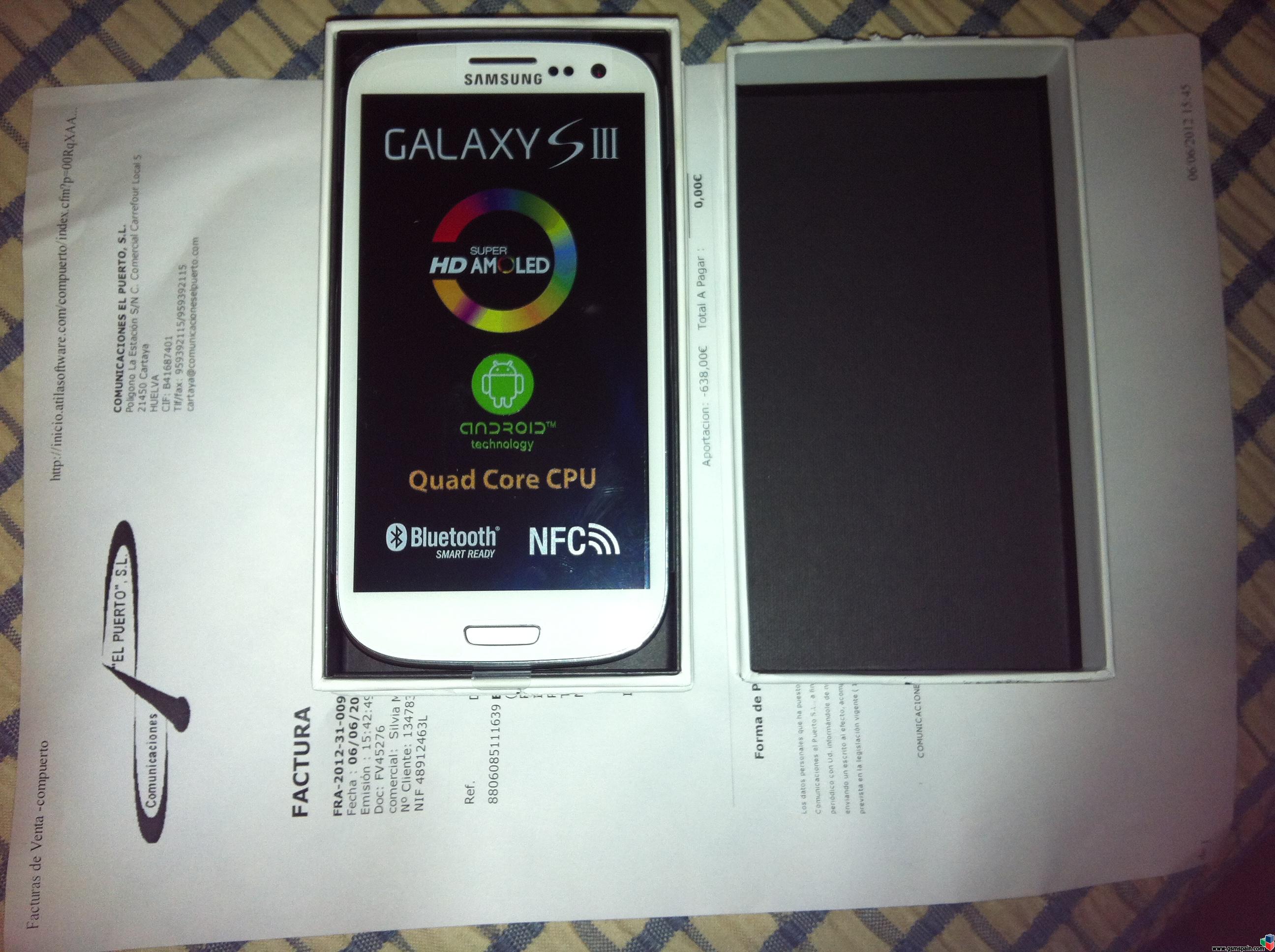 [VENDO] OFERTN!!!! Samsung Galaxy S3 movistar blanco precintado por 500