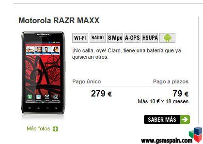 Ya tenemos el MOTOROLA DROID RAZR MAXX en Renuevo