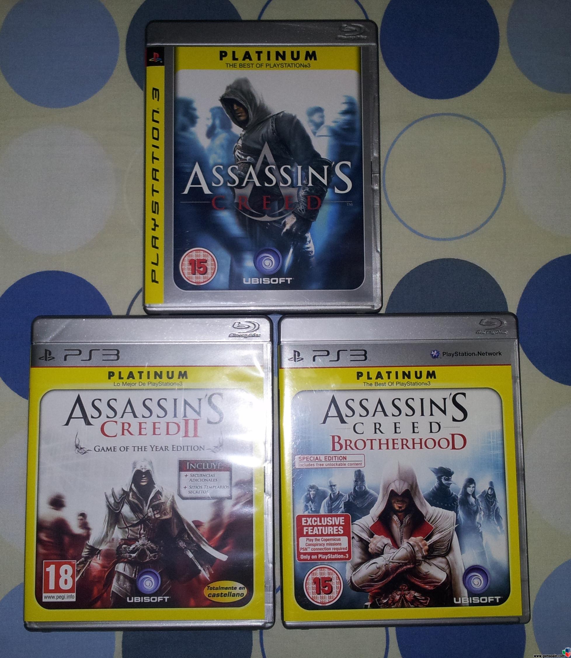 [VENDO] Pack 3 juegos Assassin's Creed