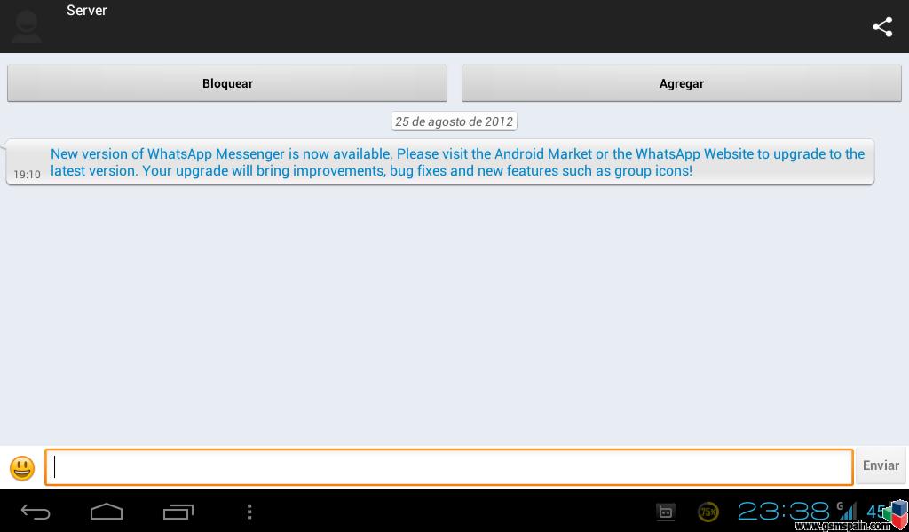 [PROBLEMA] whatsapp y contacto `server`