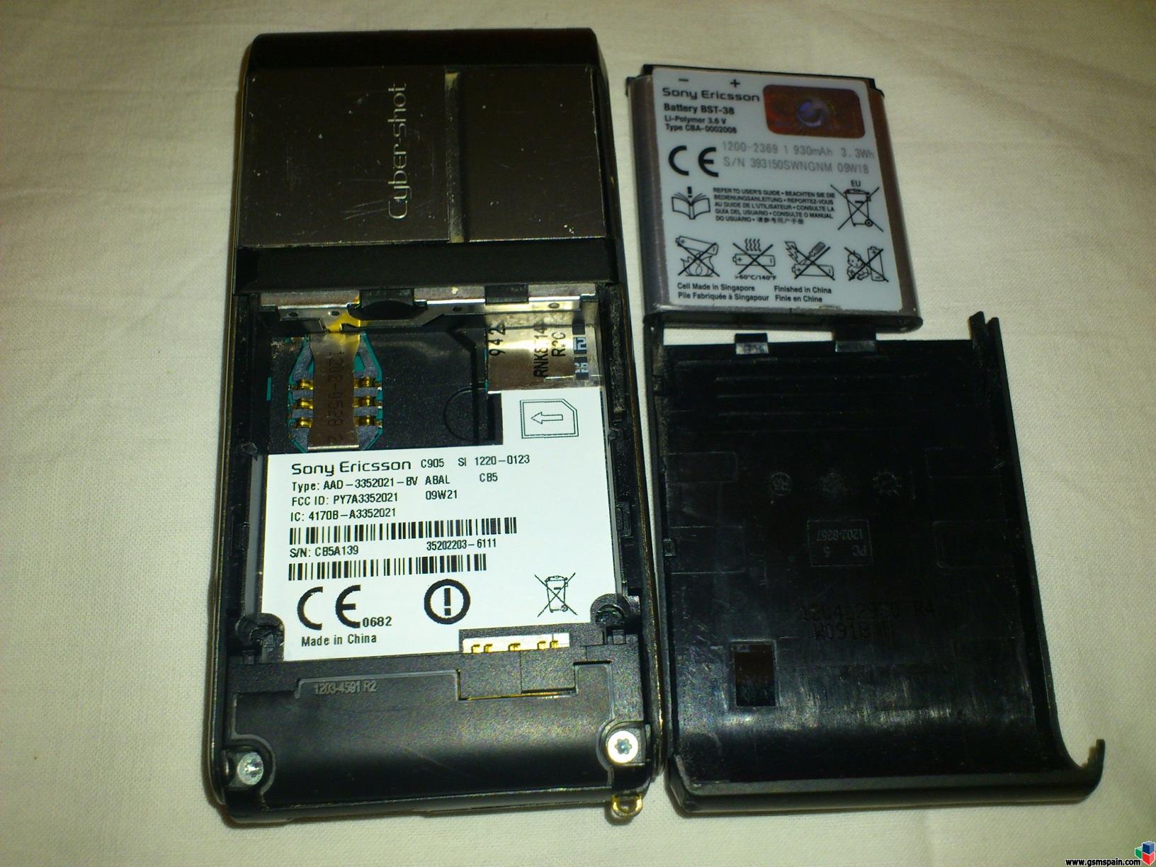 [VENDO] Sony Ericsson C905 libre para repuestos o reparar