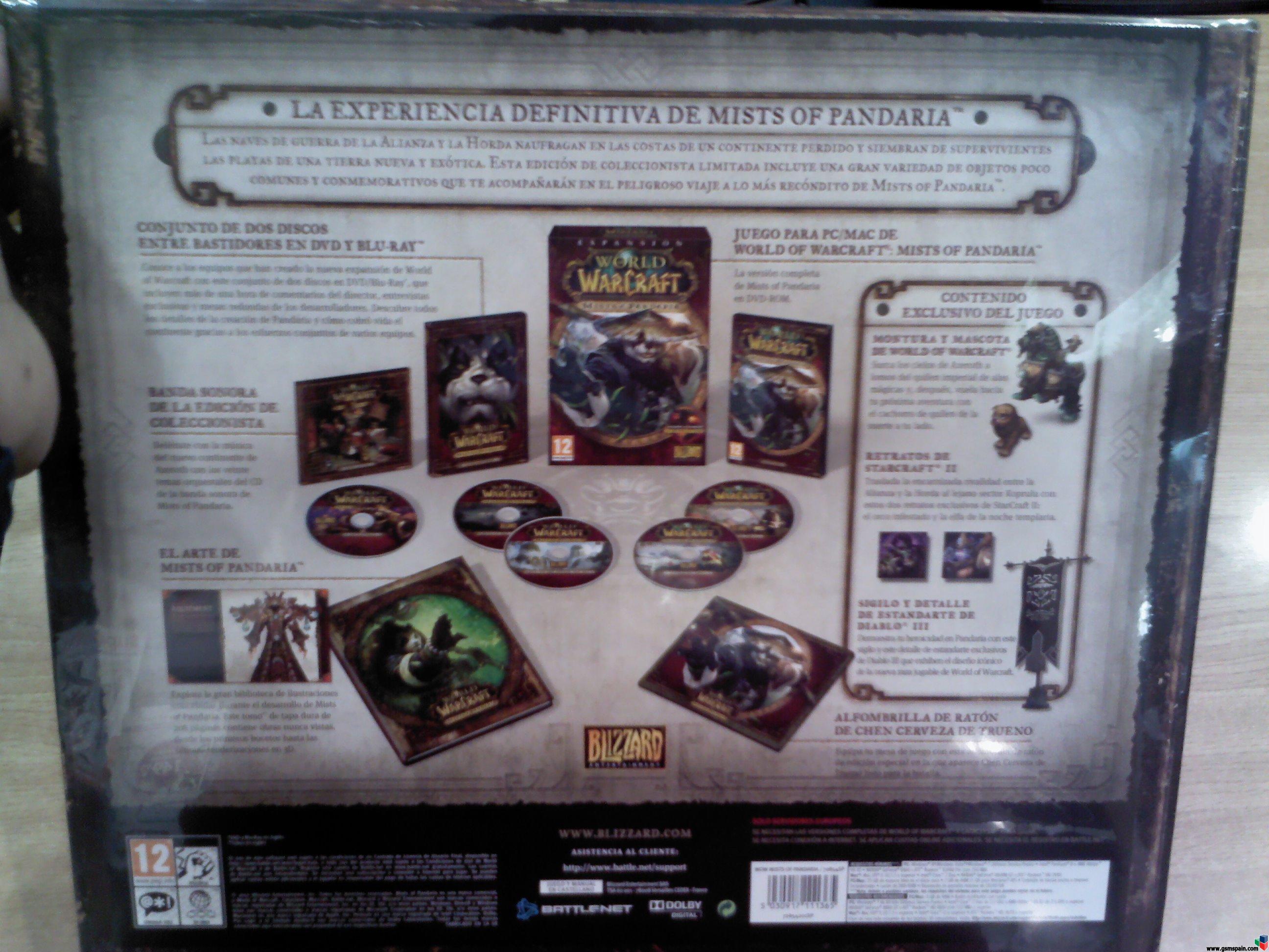 [VENDO] World of Warcraft Mist of Pandaria ED. Coleccionista Malaga