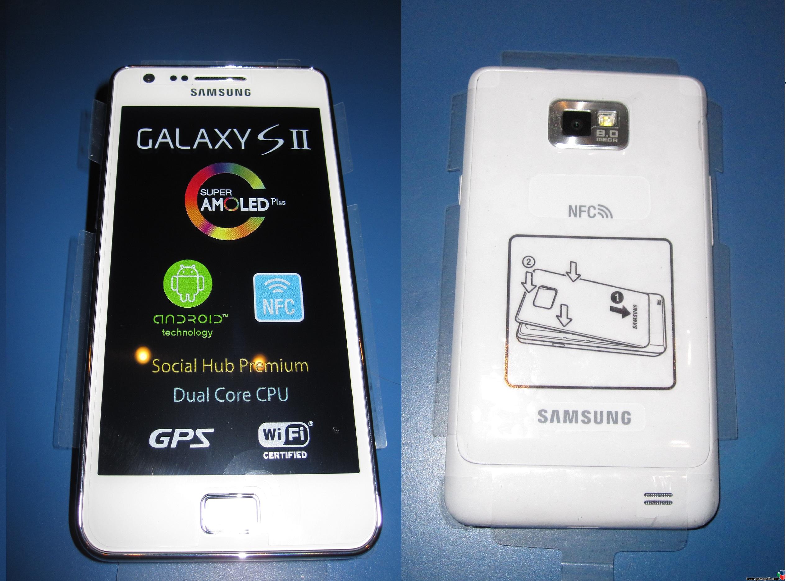[vendo] Samsung Galaxy S2 Sii Blanco Nfc Nuevo Con Garanta De 2 Aos. Vodafone