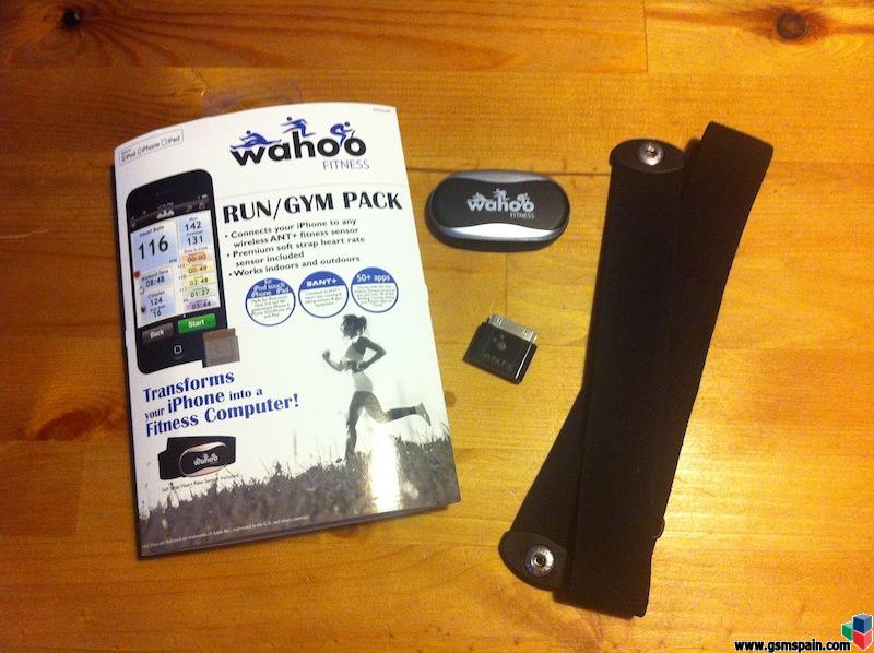 [VENDO] Wahoo fitness run pack para iPhone, sensor ANT+ y cinta cardio 65 g.i.