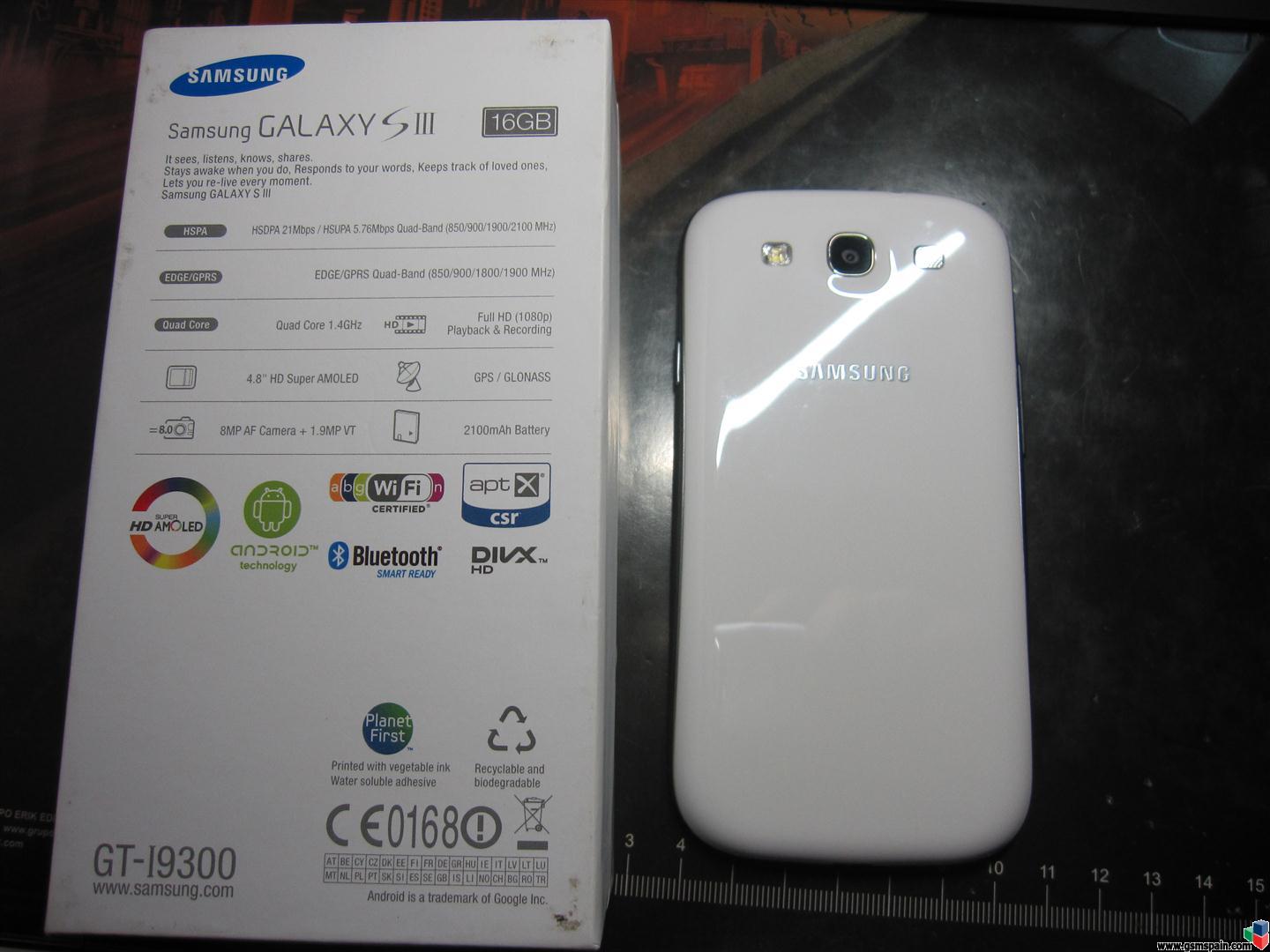 [VENDO] Samsung Galaxy S3 Blanco libre de origen 16GB+16GB en caja con factura.