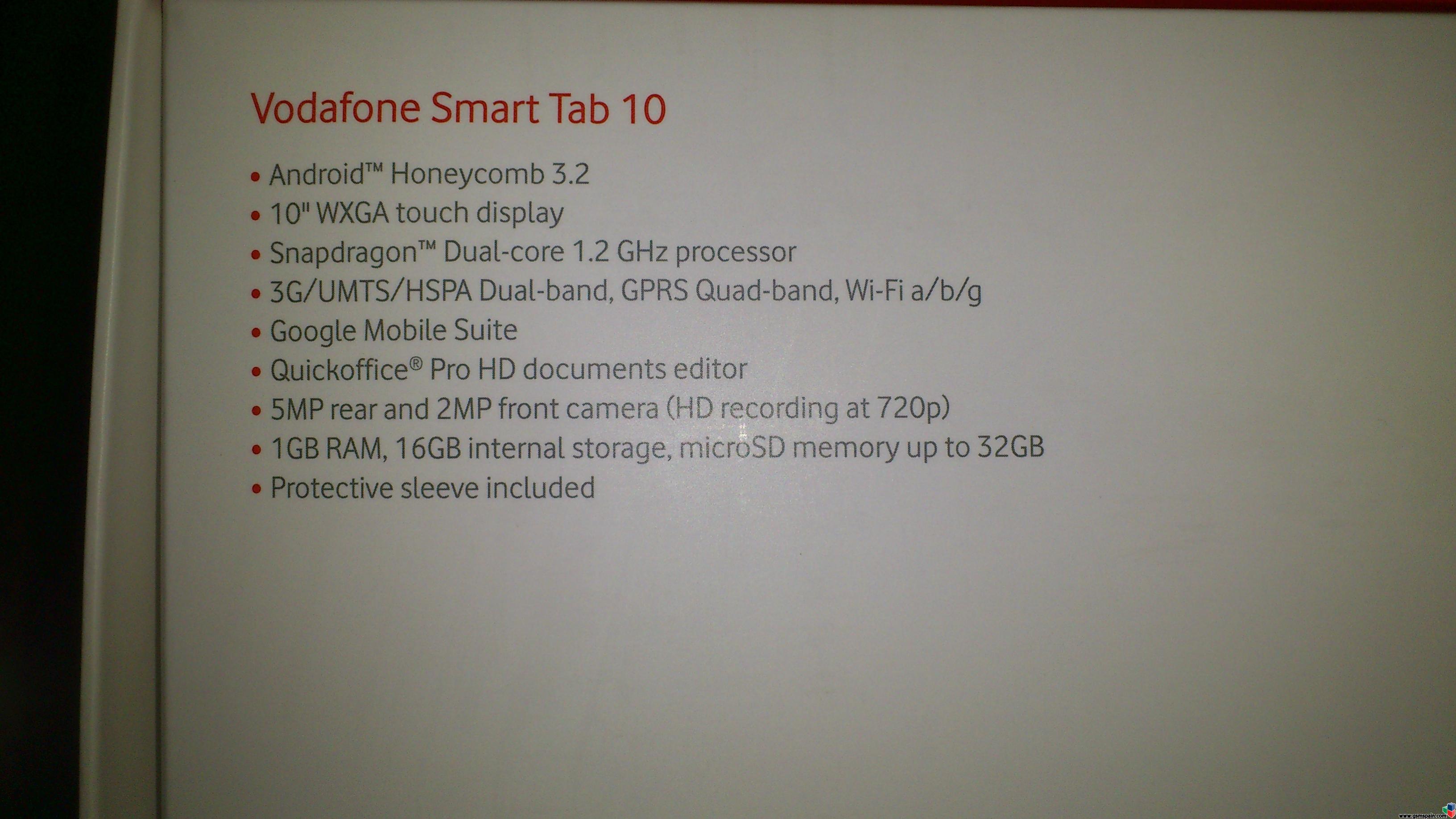 [VENDO] Vodafone smart tab 10" precintada con factura !!!!!!!