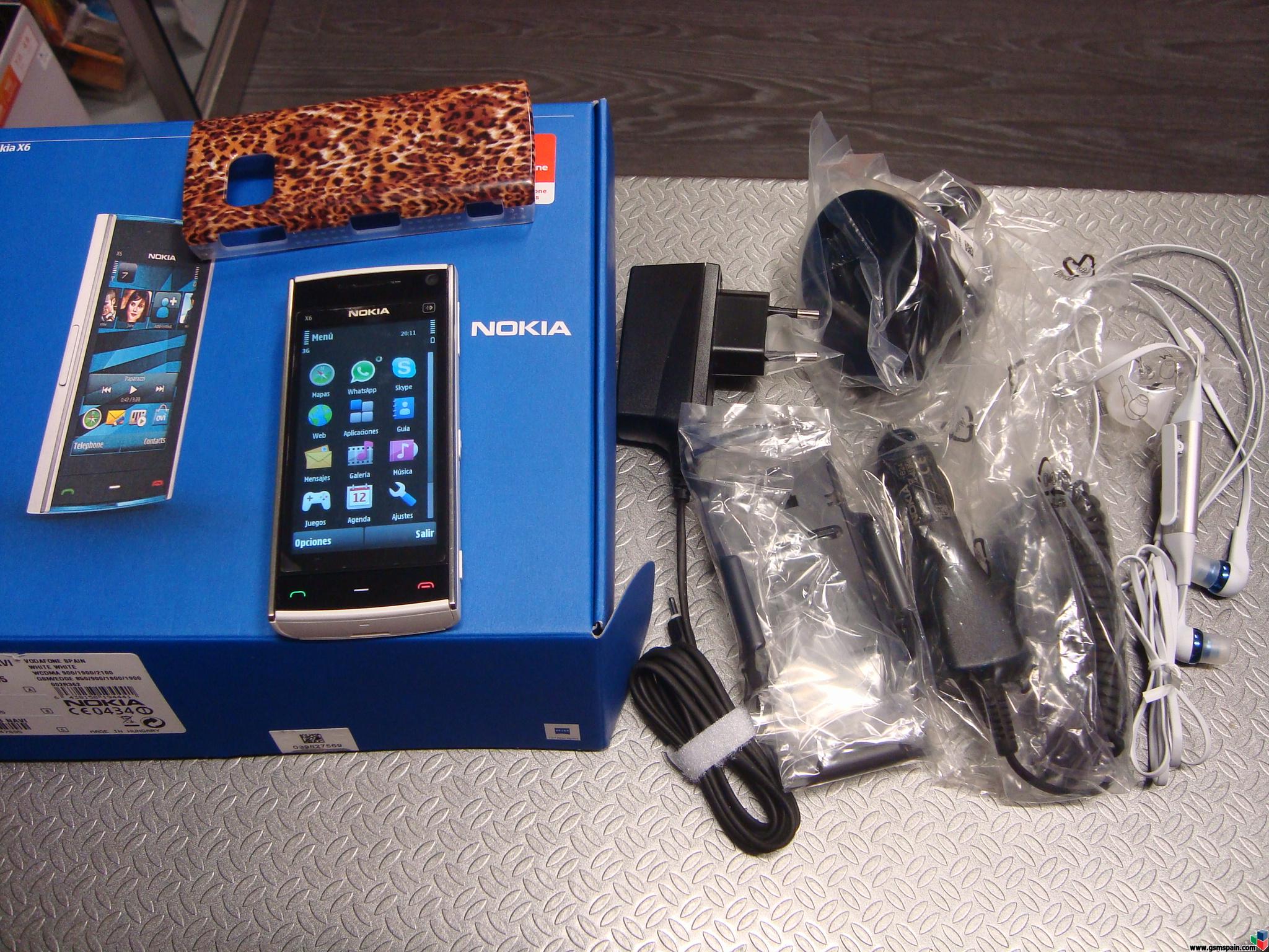 [VENDO] Nokia X6 NAVI de 16Gb BLANCO... impecableee