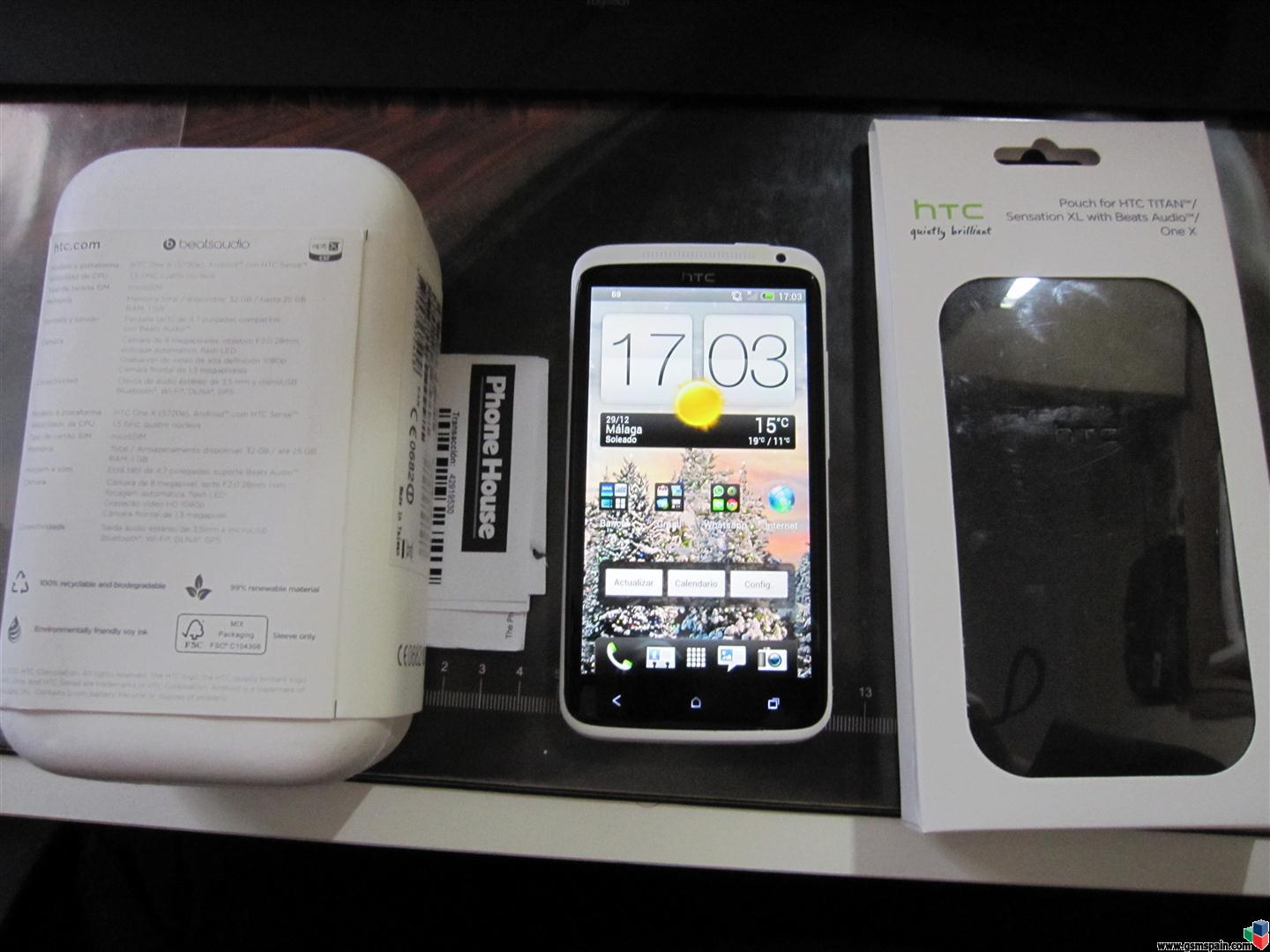 [VENDO] HTC One X Blanco 32GB Libre de origen con factura y Funda Original.