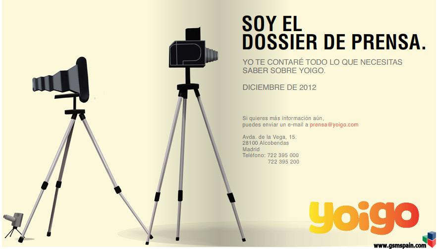 Dossier de Prensa de Yoigo.