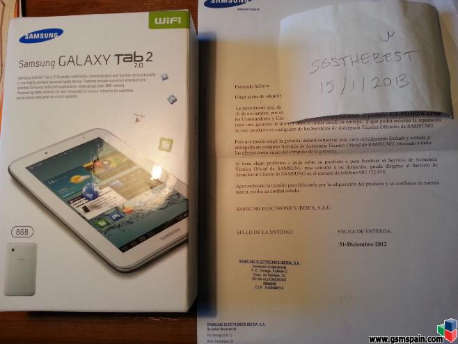 [VENDO] Samsung Galaxy Tab 2 7.0 Wifi P3110 precintada slo 170 euros!!