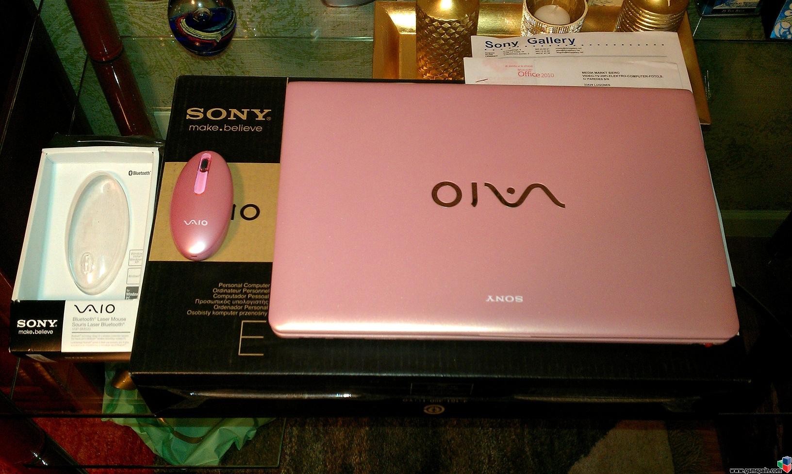 CAMBIO] Sony Vaio E rosa + ratón a juego Sony Bluetooth rosa x nuevo Ipad