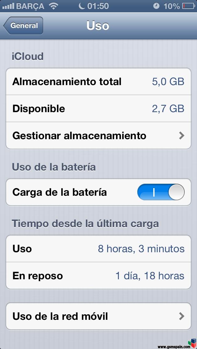 IOS 6.1 y batera uuufffffff