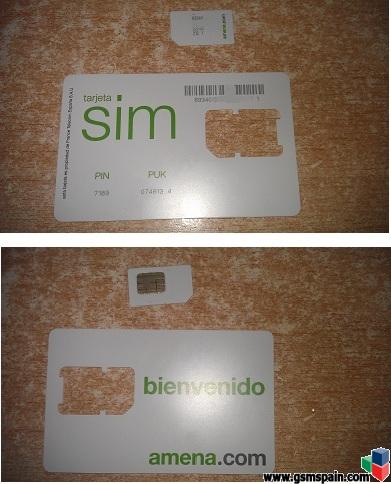 Entrega de tarjeta SIM Amena.com