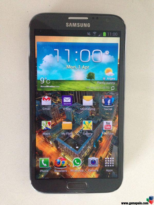 [VENDO] Galaxy Note II Libre de origen Gris Titanium 16GB + factura 1/3/2013 + SD 64GB