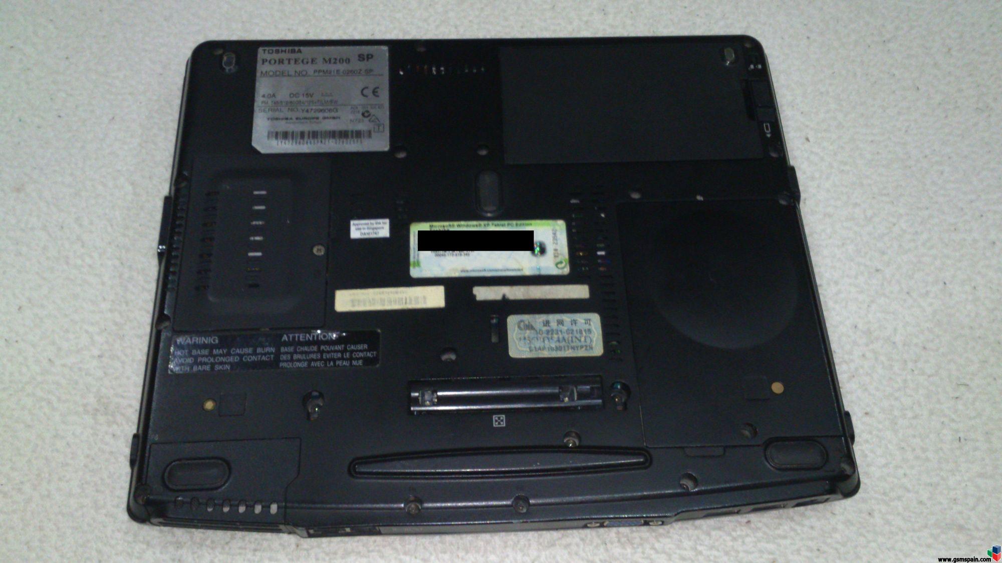 [VENDO] Notebook TOSHIBA PORTEGE M200 Tablet PC LCD 12.1" Giratoria WINDOWS