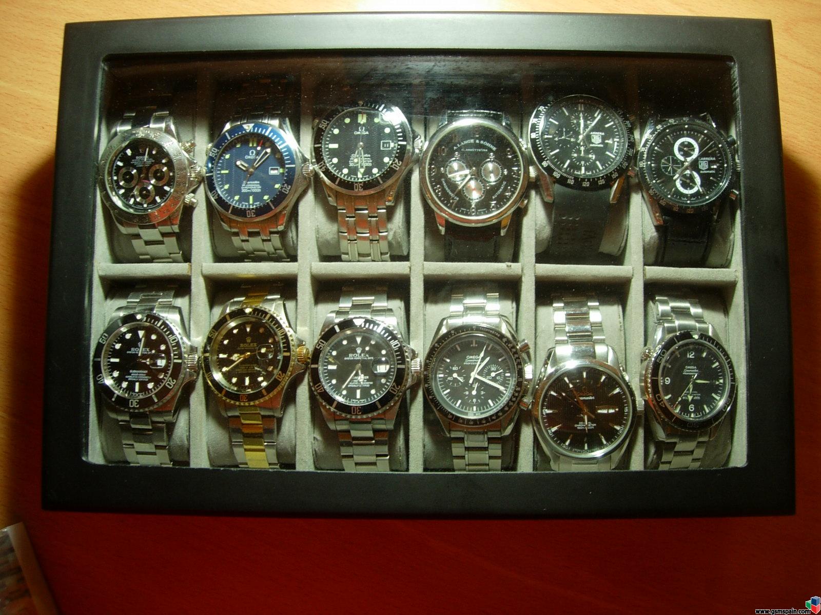 codicioso Cortés enero VENDO] Mi colección de relojes de imitación de gran calidad. 12 relojes.  Incluida caja.