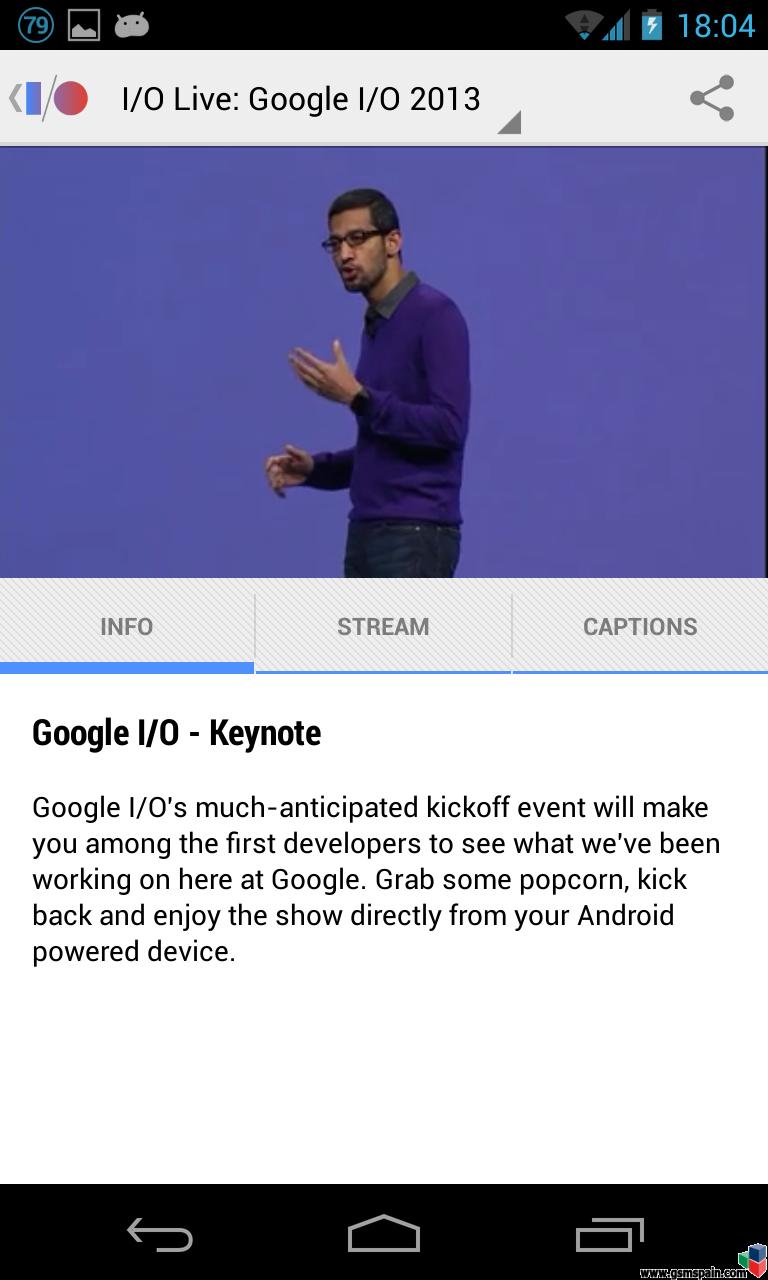 Watch Google I/O 2013 Keynote Speech Live Here!